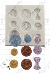 'Antique Buttons' Silicone Mould